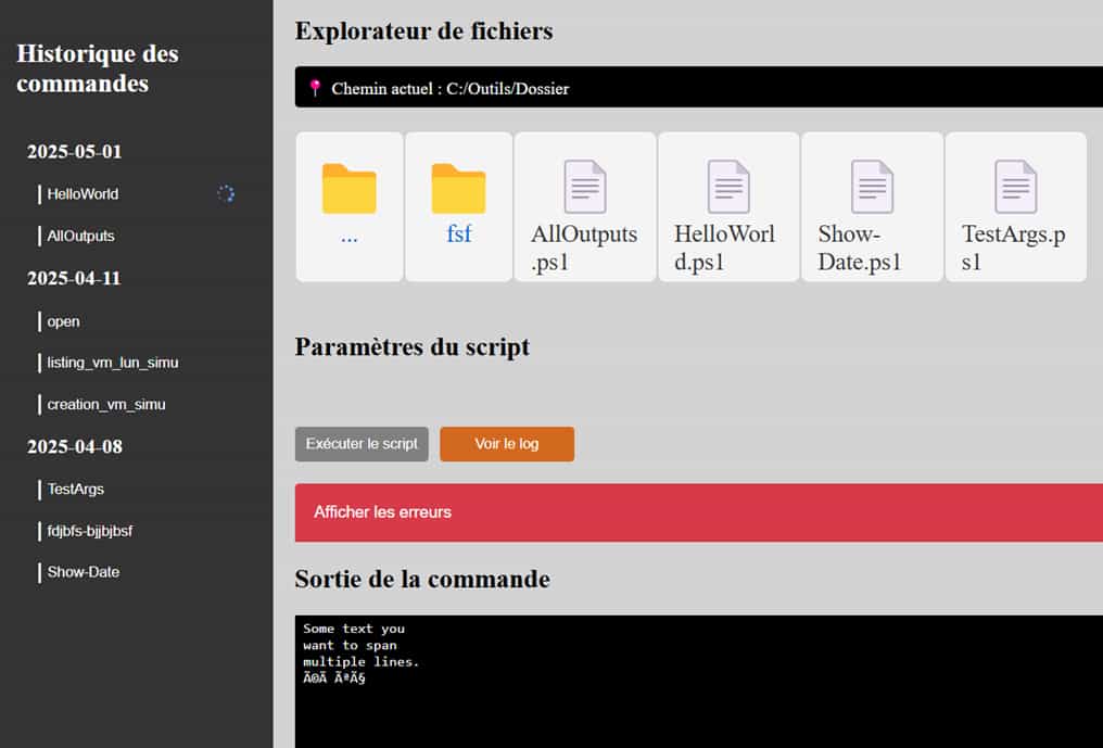Application web